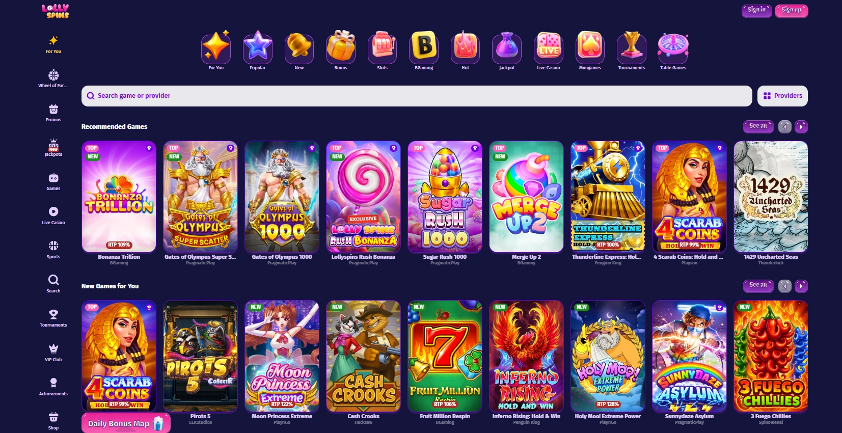 Abertura de conta e primeiros passos na Lolly Spins casino